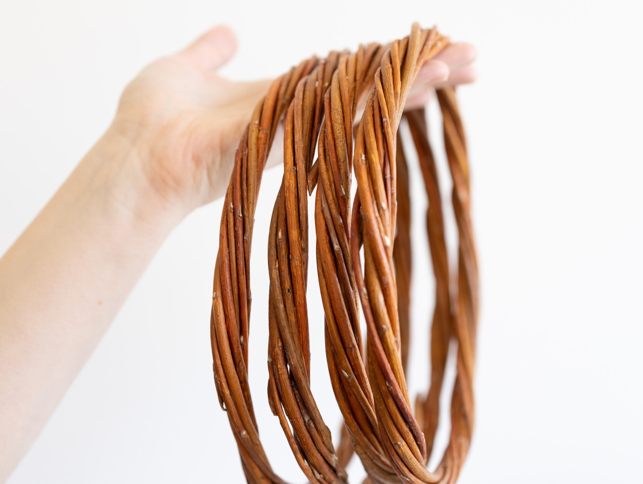 Aro de mimbre natural 19 cm - 3