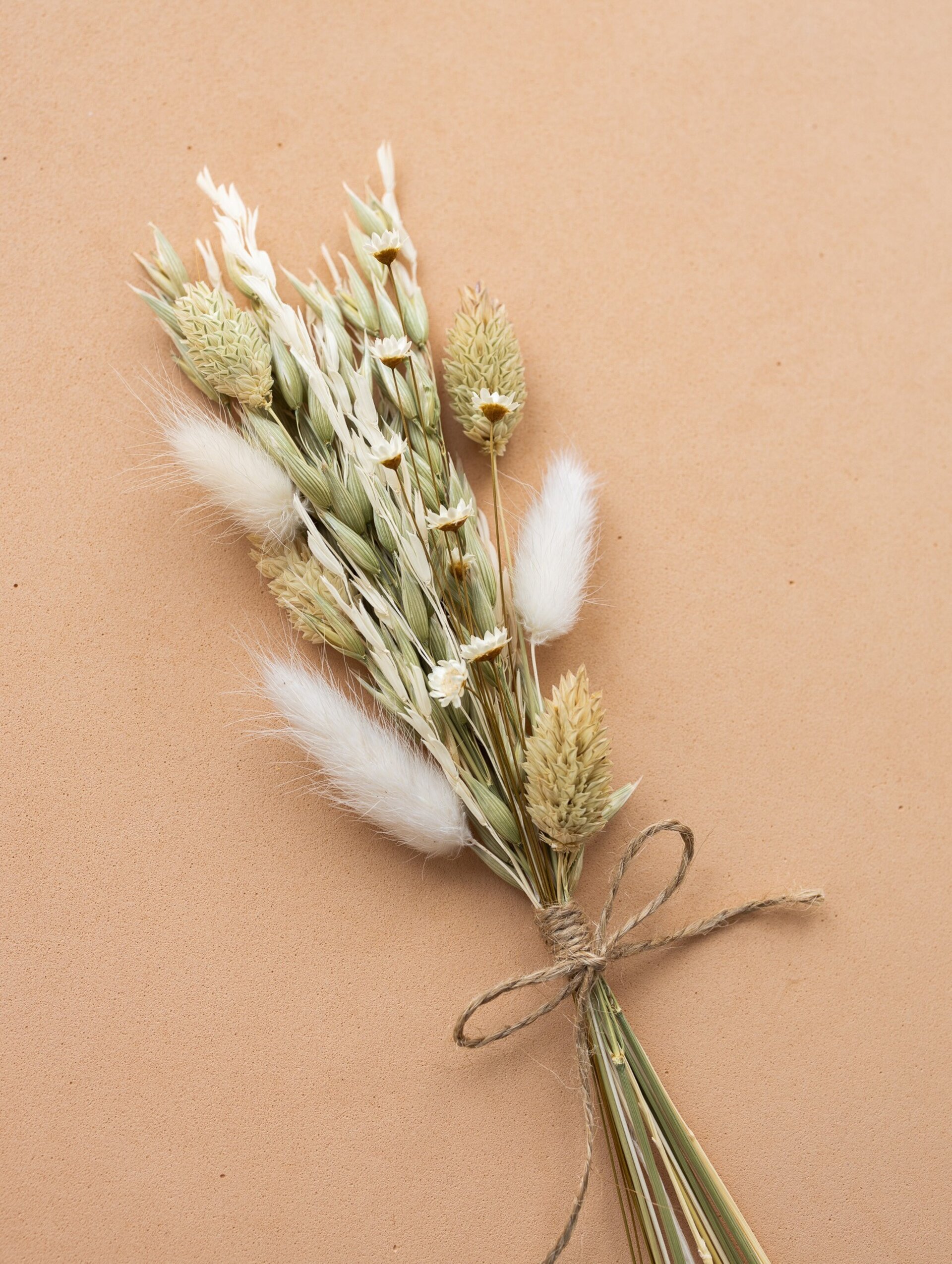 Ramillete de flores secas y preservadas 26 cm en estilo rústico - 2