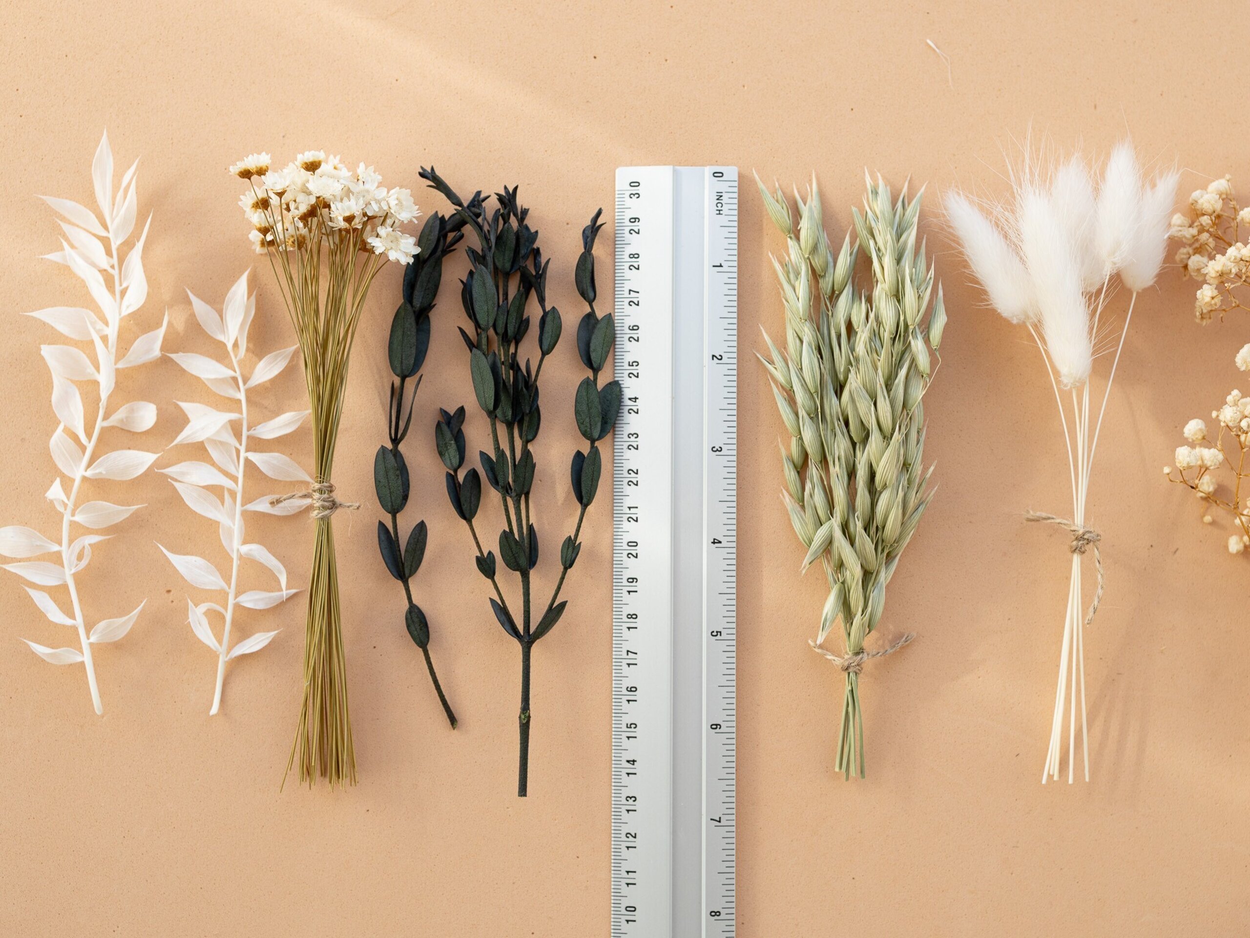 Kit de flores secas "Verde Natural" 16 cm para manualidades - 4