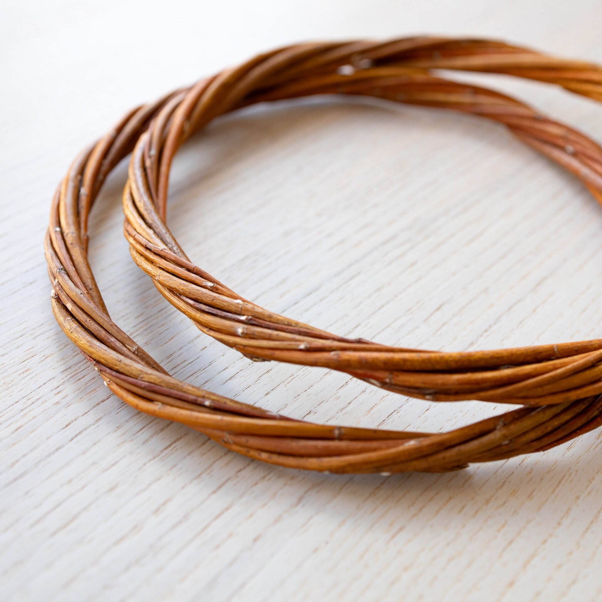 Aro de mimbre natural 19 cm - 12