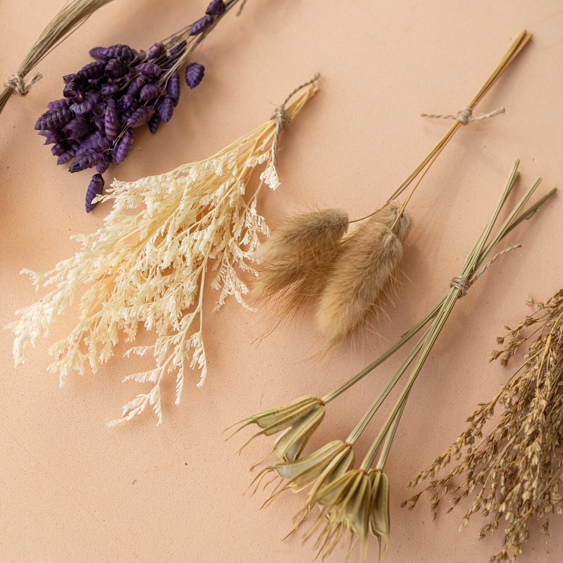 Kit de flores secas "Purple Bloom" 16 cm para manualidades - 4