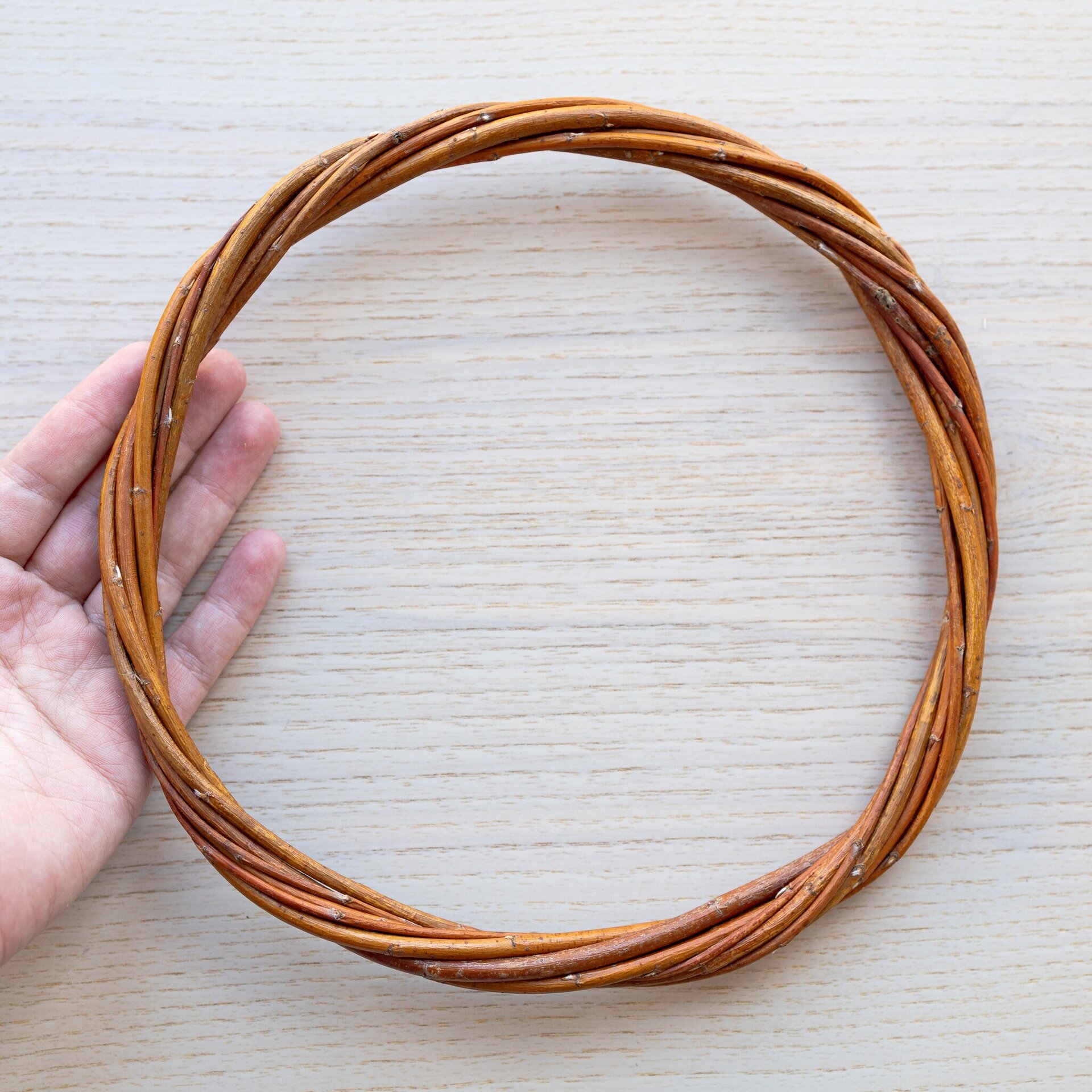 Aro de mimbre natural 19 cm - 8